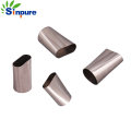 Sinpure Customized High Strength Oval Aluminium Tube/Pipe with Flat Mouth